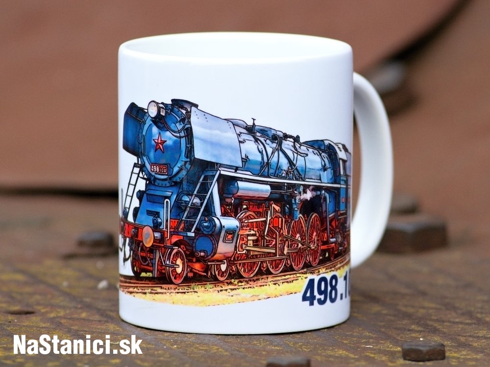 pohár s lokomotívou Albatros 498.104