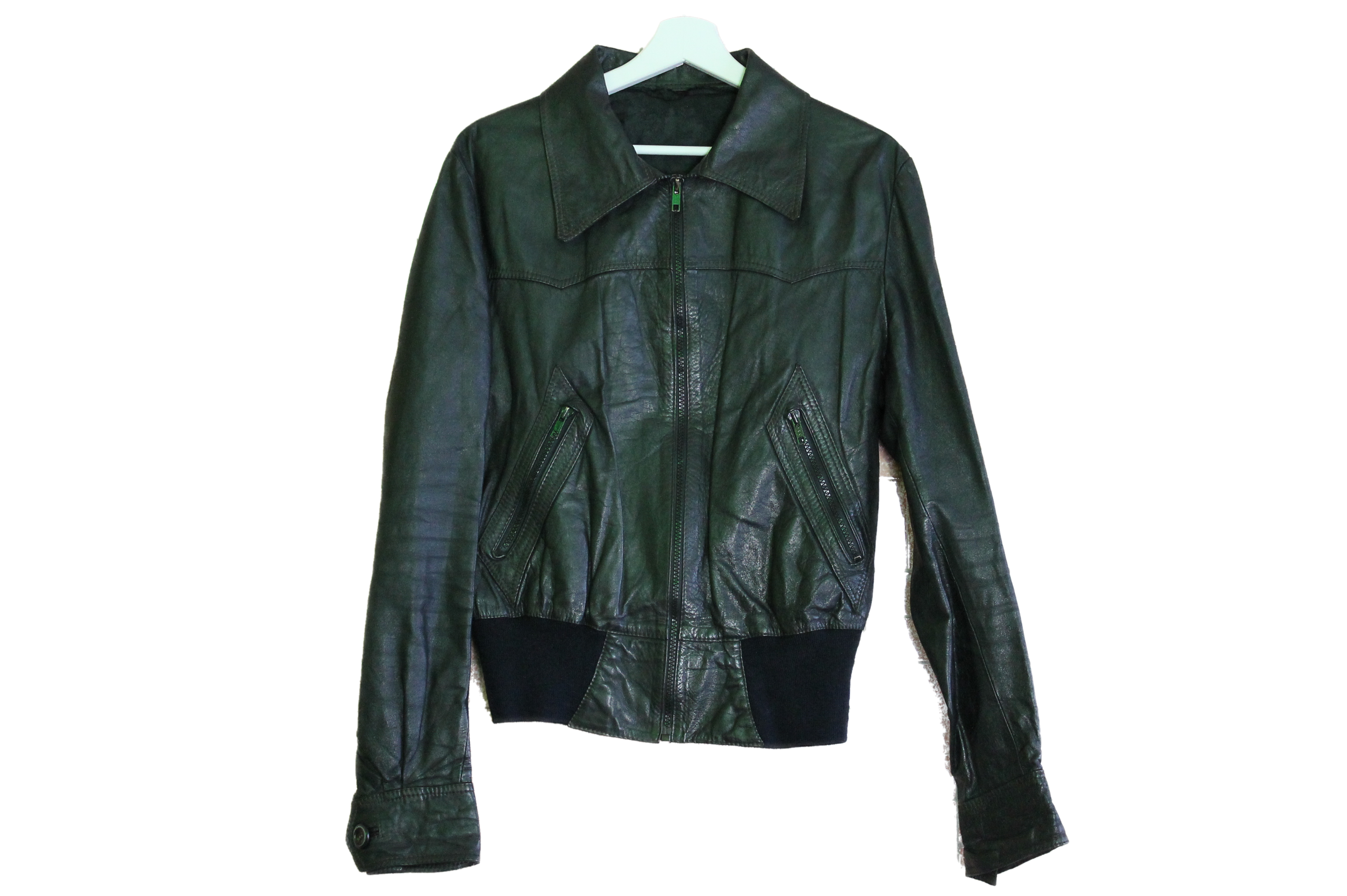 ligh leather jacket - size s