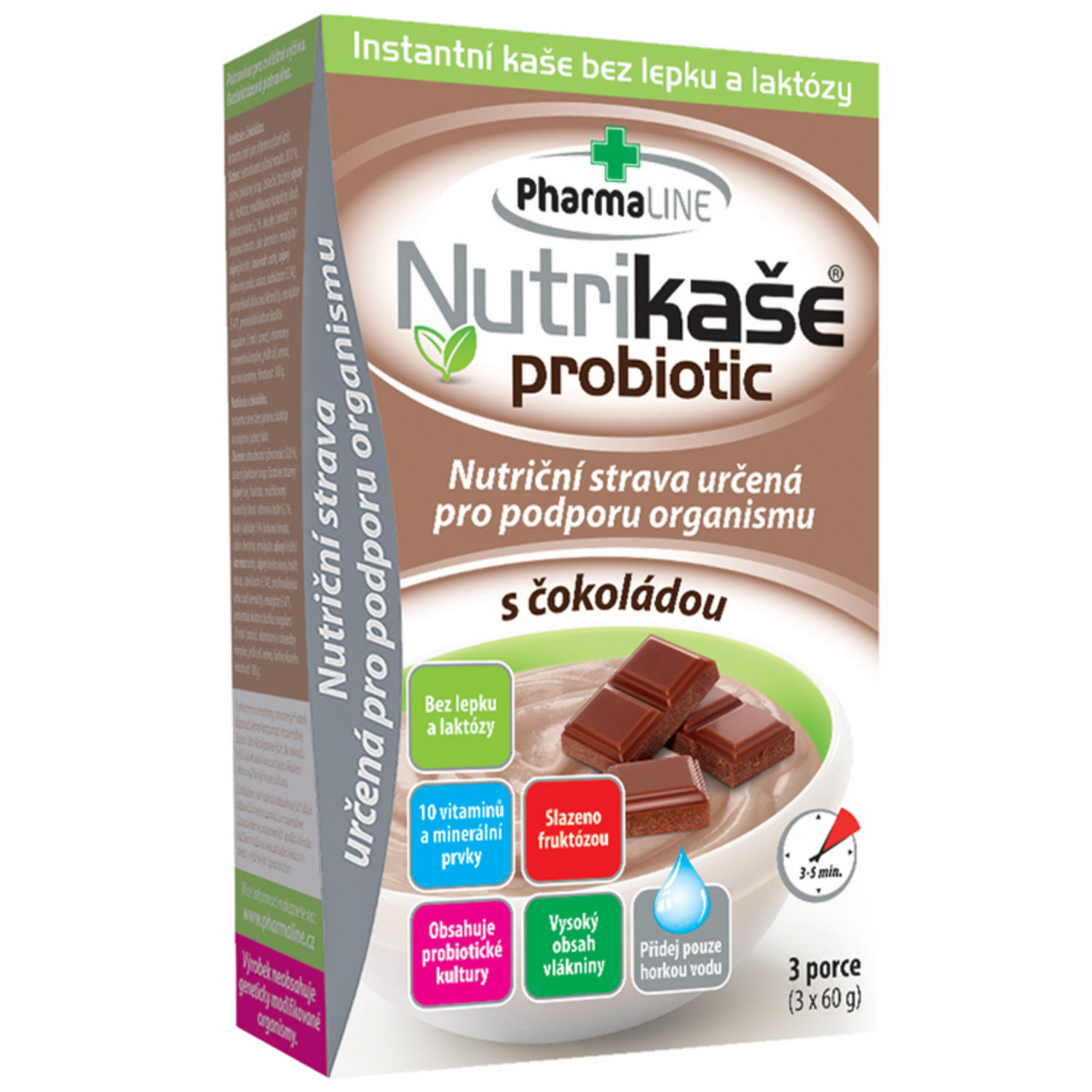 Nutrikaša probiotic - čokoláda (3x60g)