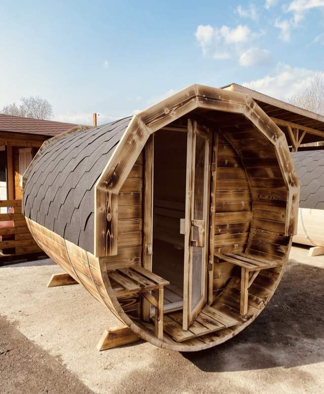 Vonkajšia sudová sauna 2