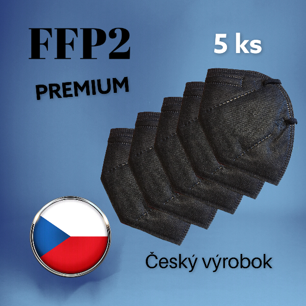 Respirátor FFP2 Premium čierny