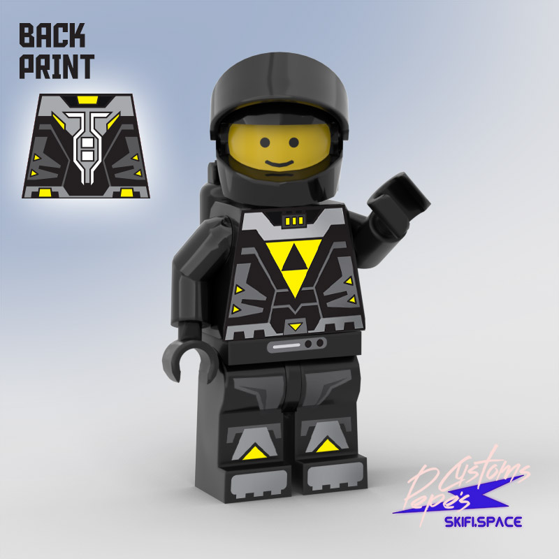 CUSTOM MINIFIGURE 5 - BLACKTRON 1 - ELITE