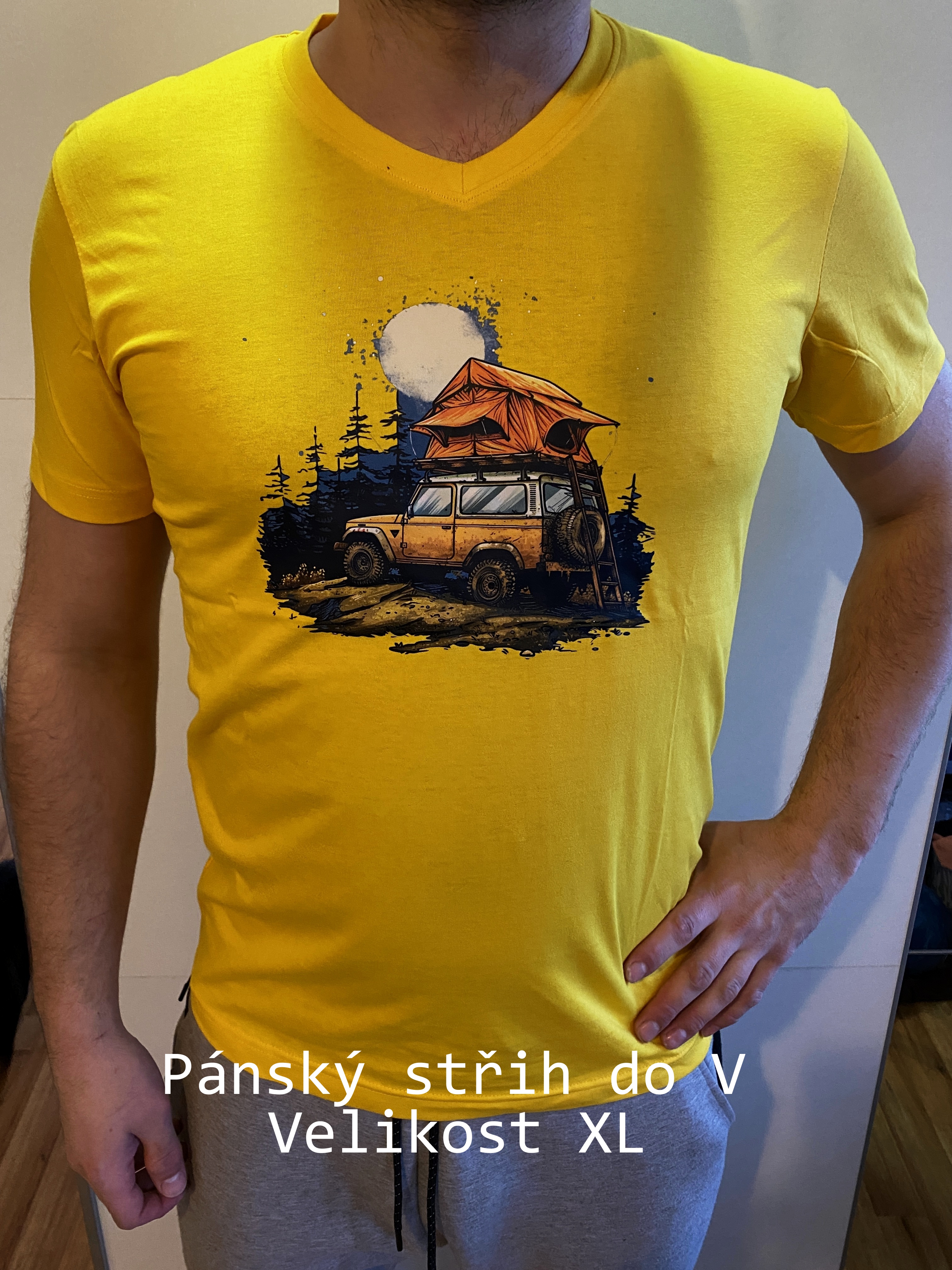 Pánské tričko V-neck