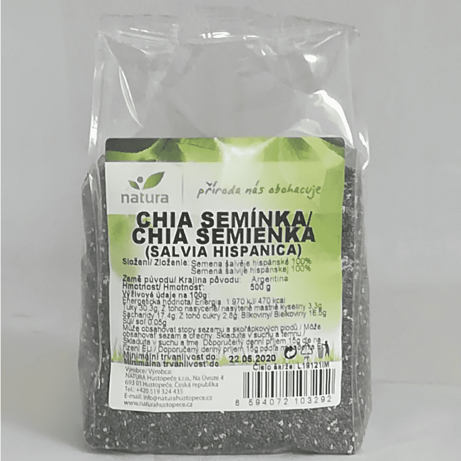 Chia semienka (100g, 500g)