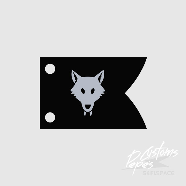 FLAG doublesided 10 (wolf) BLACK