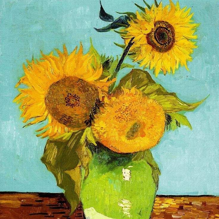 Kurz maľovania - Vincent van Gogh - Slnečnice.
