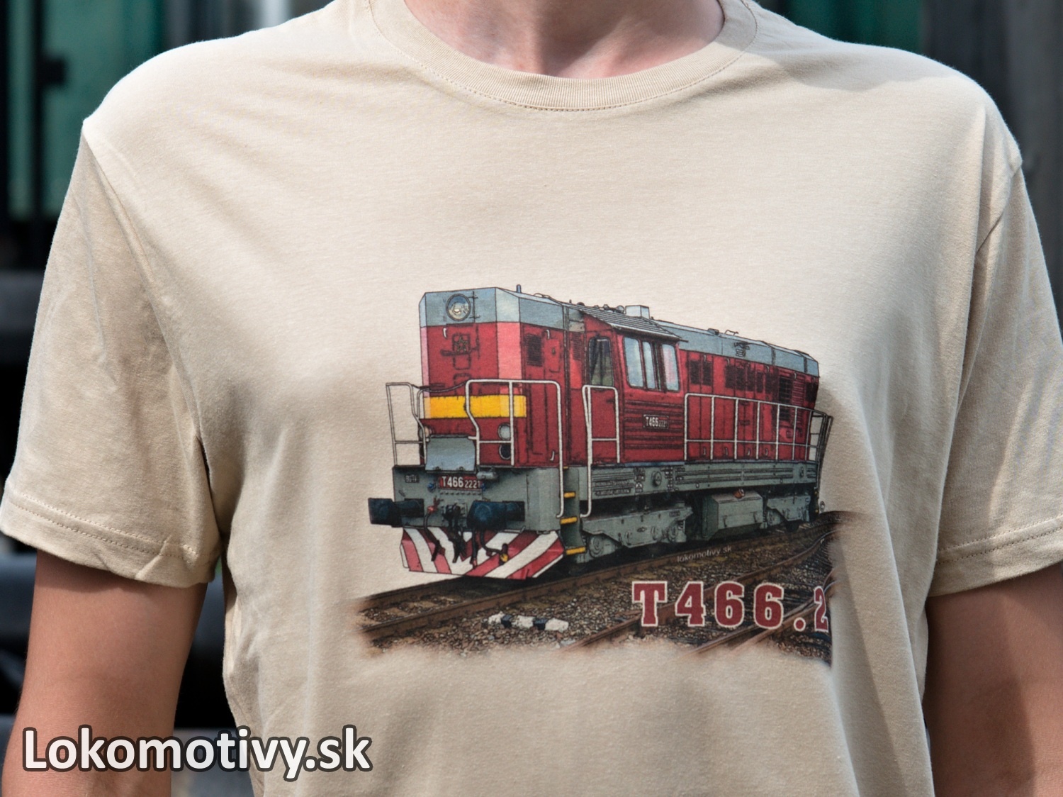 Tričko s lokomotívou Kocúr T466.2