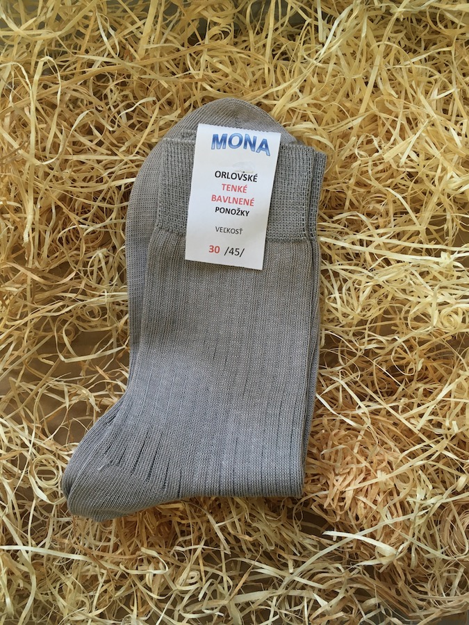 Oblekové ponožky rebrované - bledo šedé