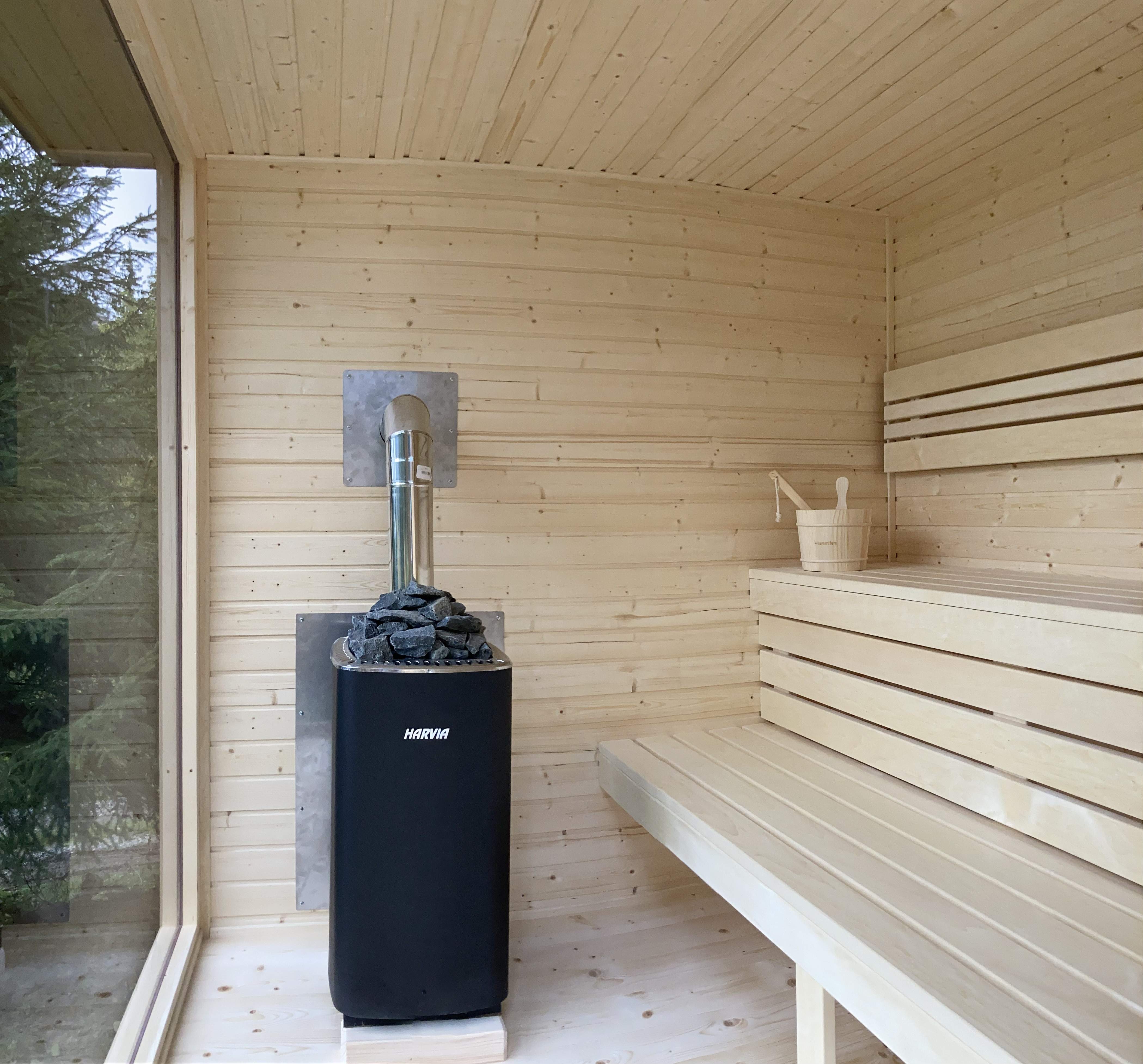 Drevená sauna s kvalitným spracovaním a designom