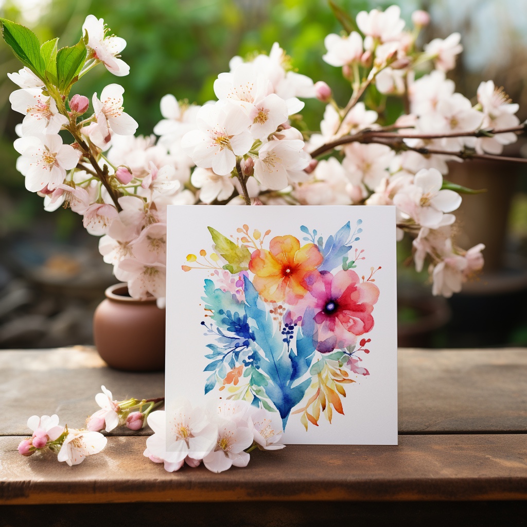 Virágos üdvözlőkártyák - Anyák napjára is