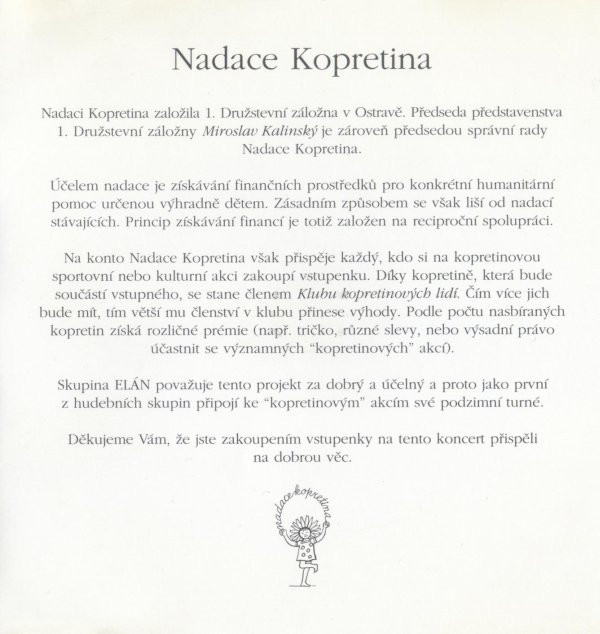 Elán - Koncerty Pro Nadaci Kopretina