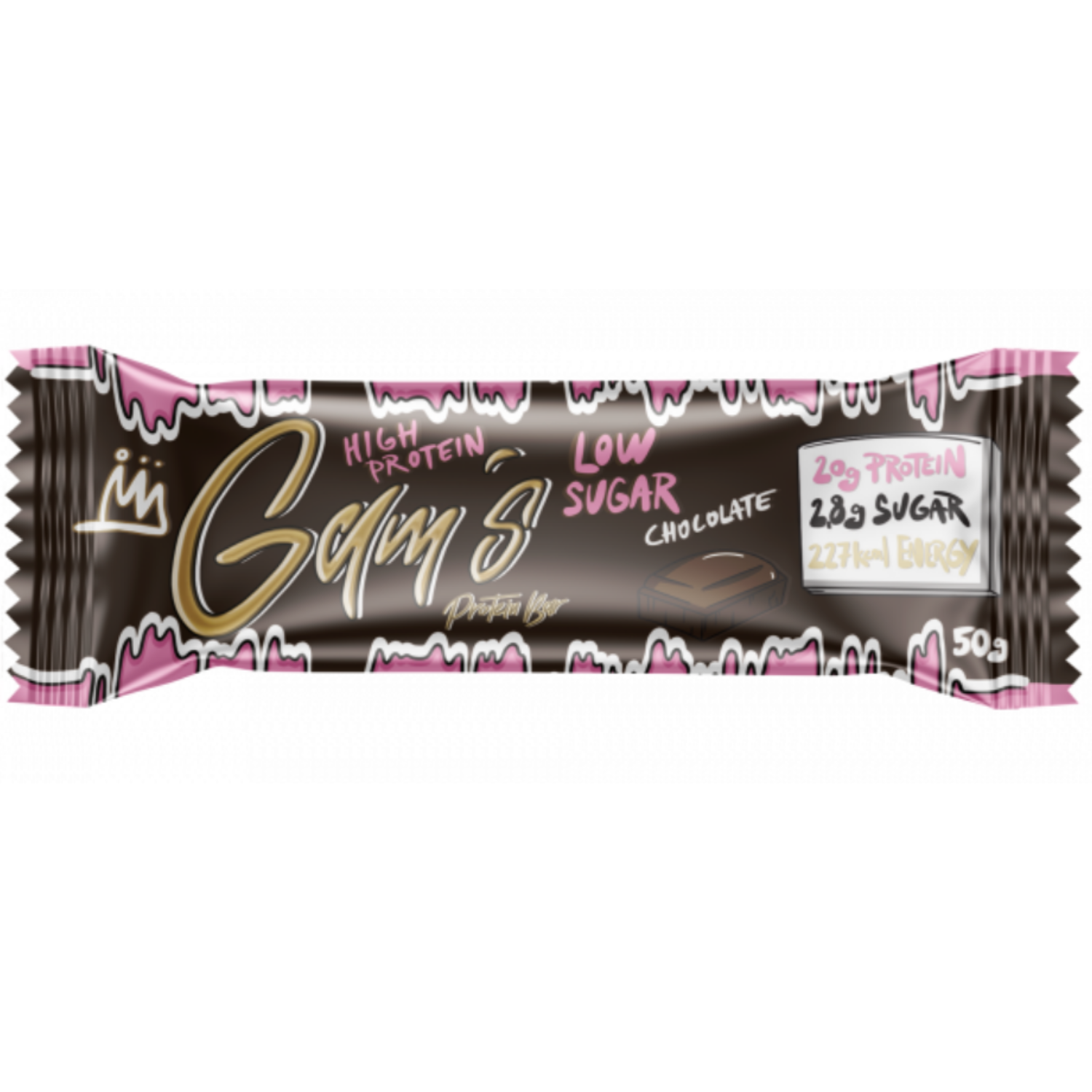 GAM ´S proteínová tyčinka - čokoláda (55g)