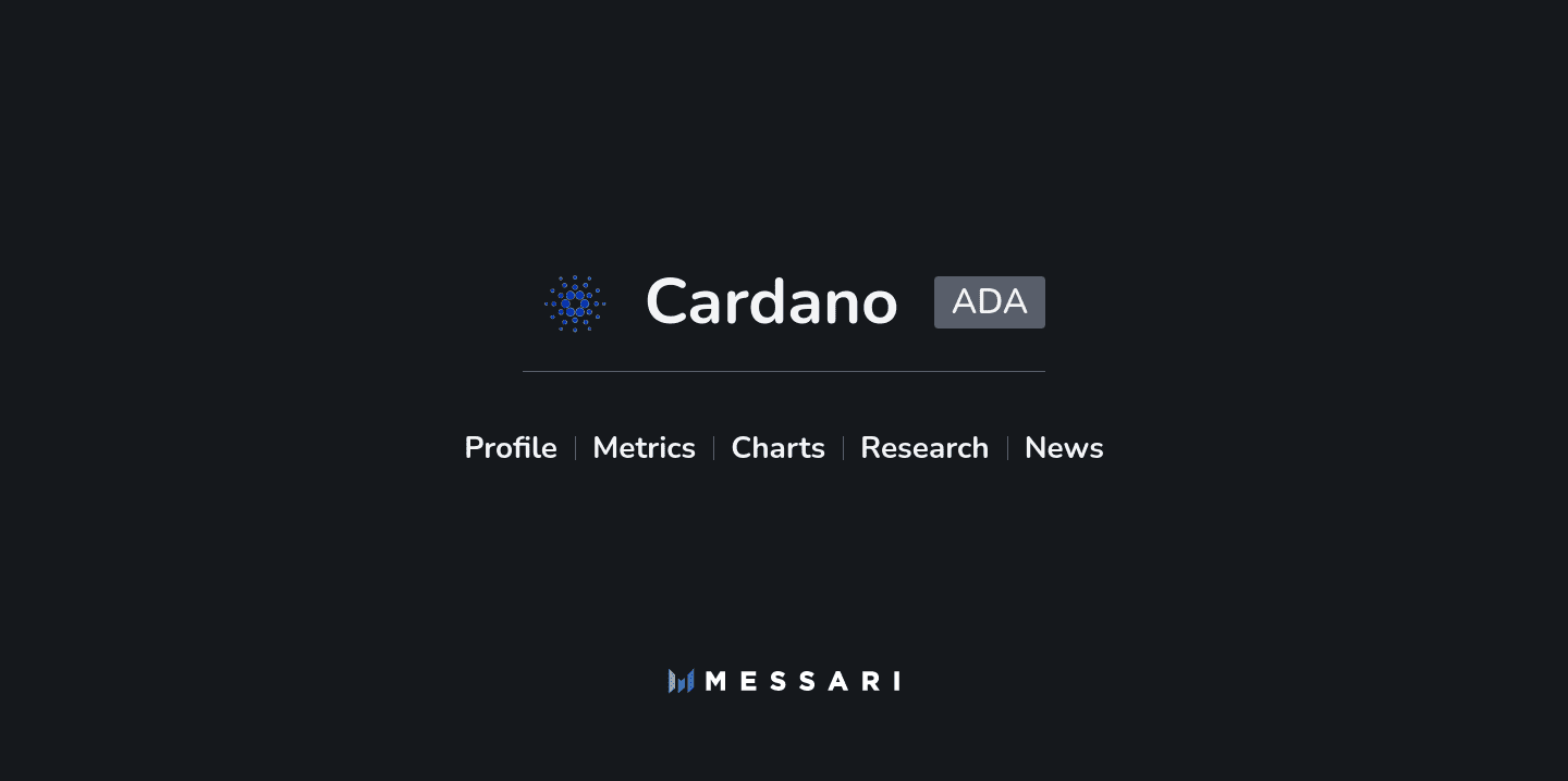 Report Messari - hodnota Cardano (ADA) vzrástla za posledný štvrťrok o 54%