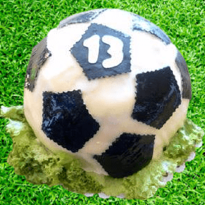 Syrová torta = futbalová lopta
