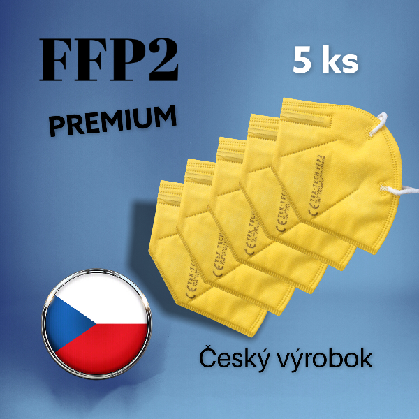 Respirátor FFP2 Premium žltý