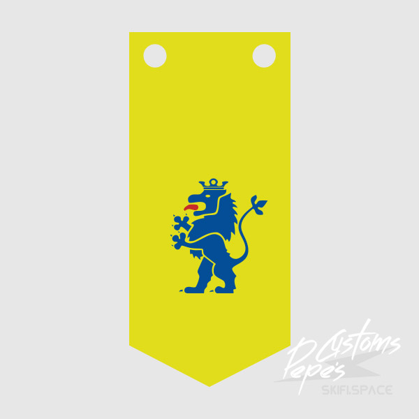 Printed Banner LONG 8 (lion) YELLOW