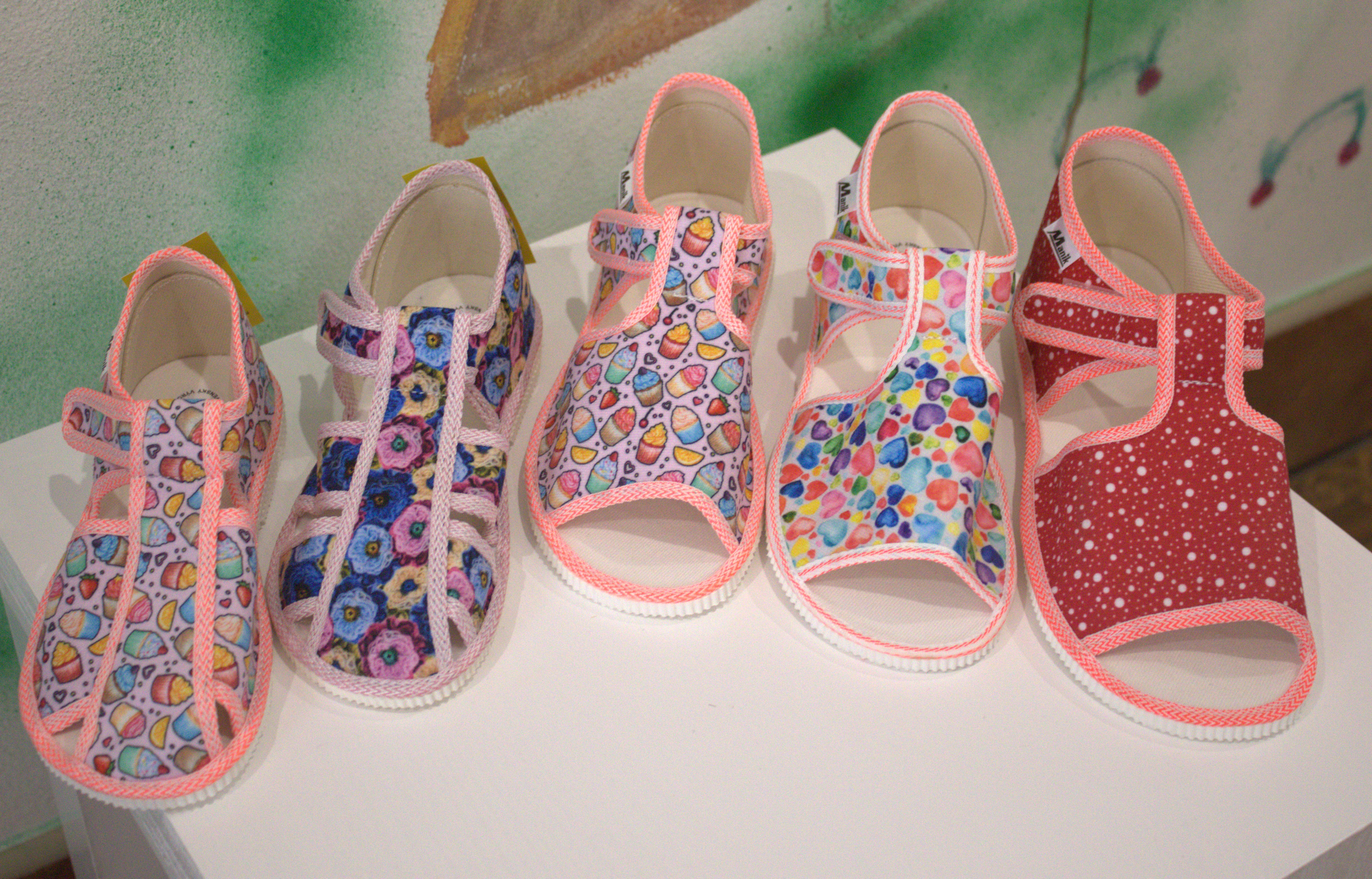 Dievčenské papuče rôzne vzory