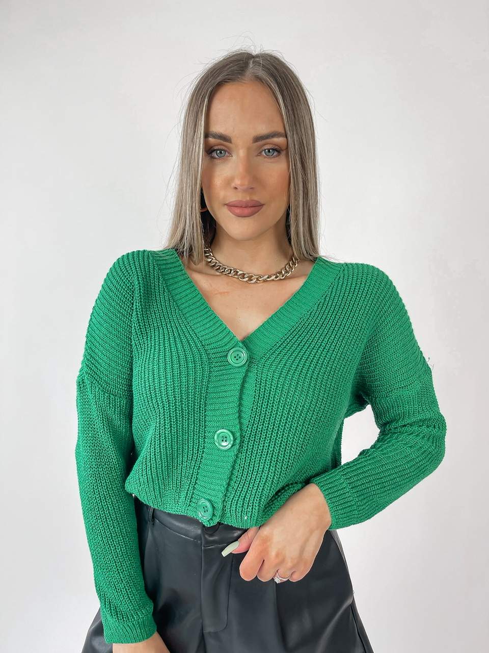 Zelený sveter ANNIE