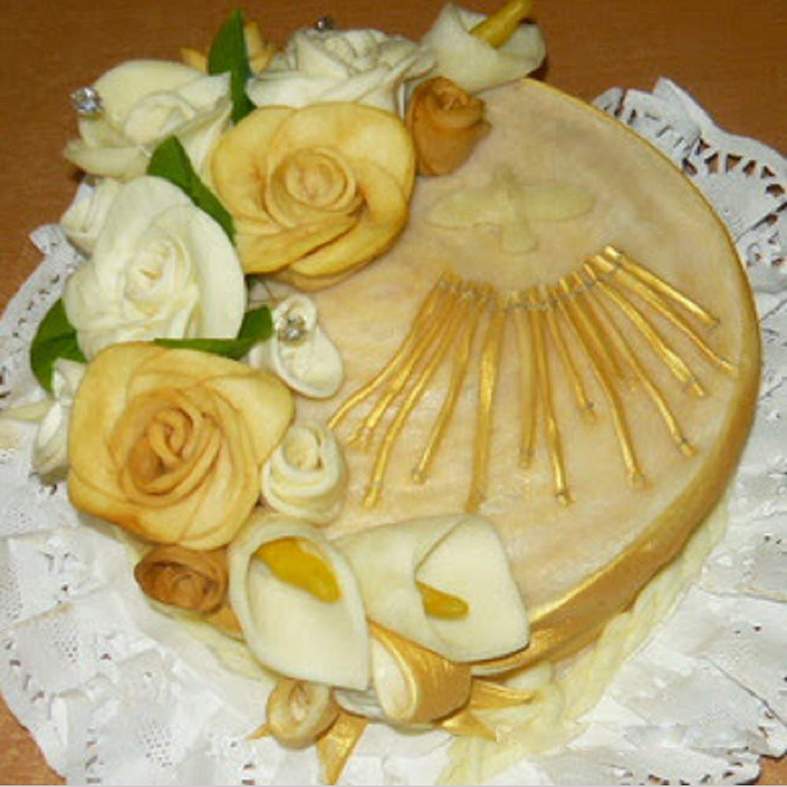 Syrová torta  kruh (vypletaná, parenicová, plnená)