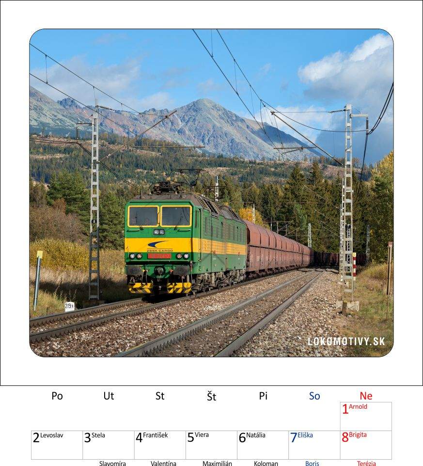 Kalendár 2023 železničné legendy