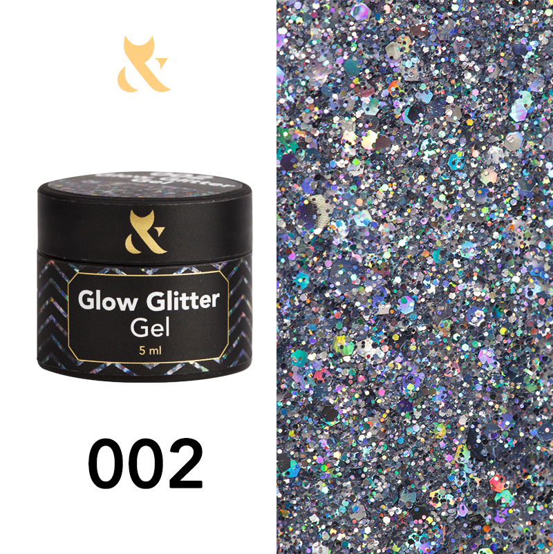 F.O.X Glow Glitter Gel 002, 5 g