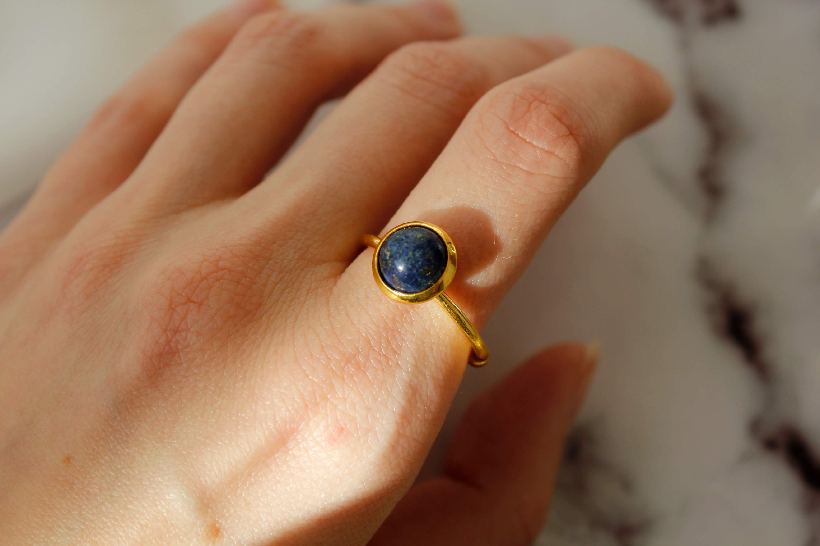 Zlatý prsteň - Lapis Lazuli
