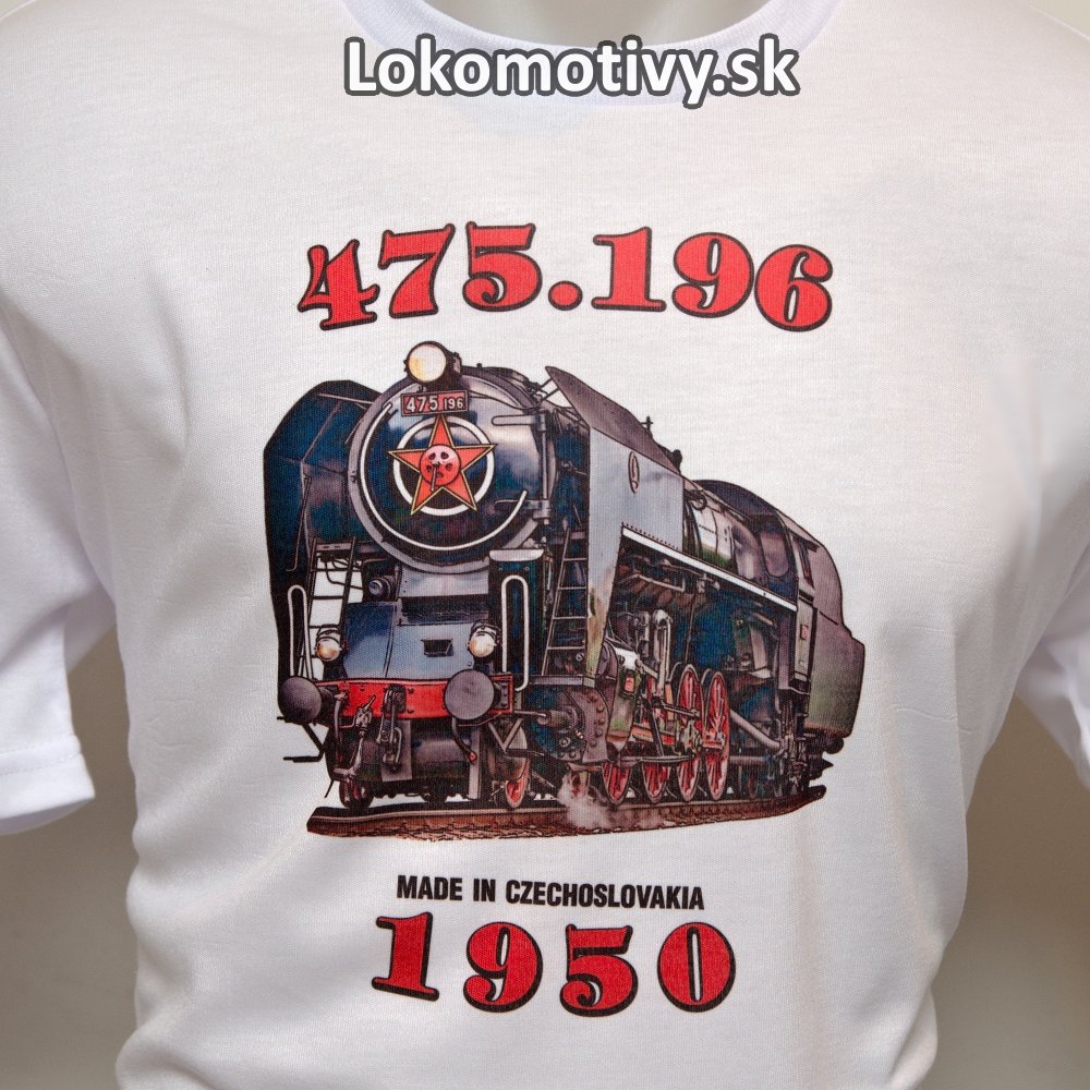 Tričko s lokomotívou Šľachtičná 475.196