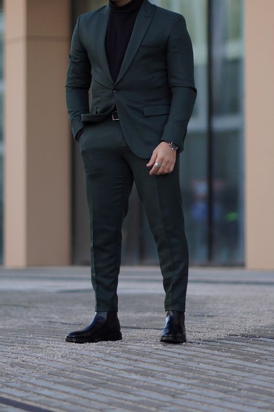 Suit Jacket - Dark Green