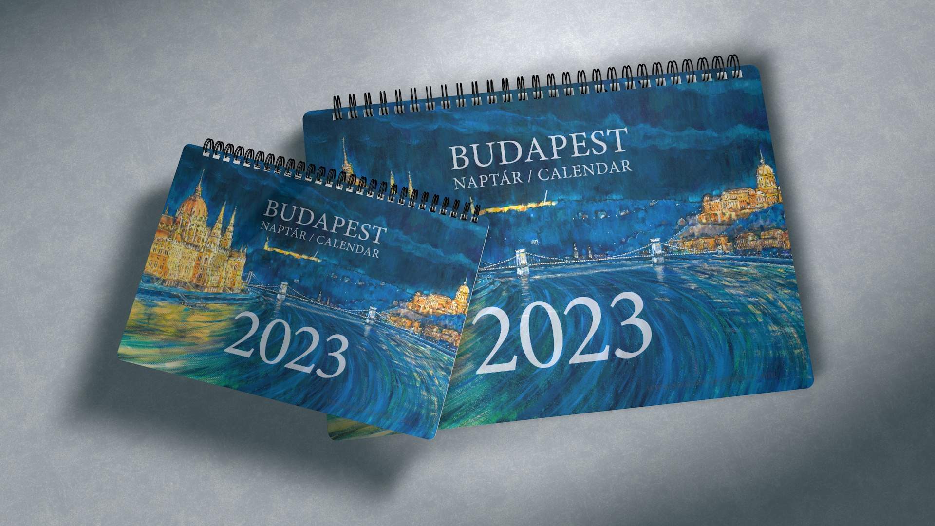 2023-as falinaptár kétféle méretben- Budapest legszebb helyei - Budapest collection