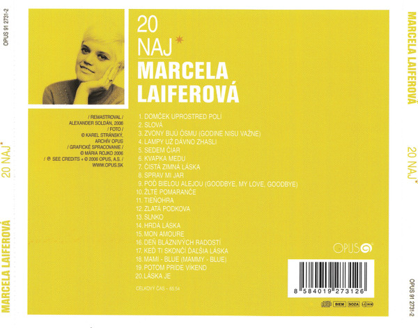 Laiferová ‎Marcela – 20 Naj /venovanie s podpisom/