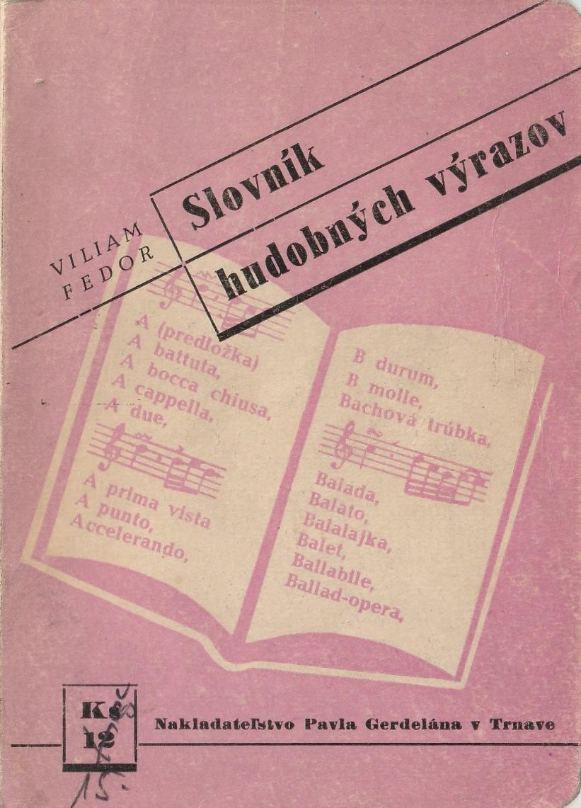 Fedor Viliam - Slovník hudobných výrazov