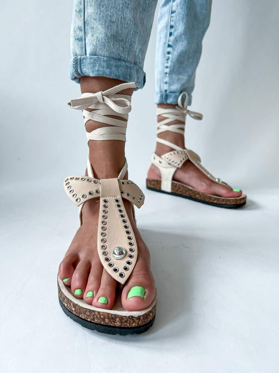 Béžové sandále YORK