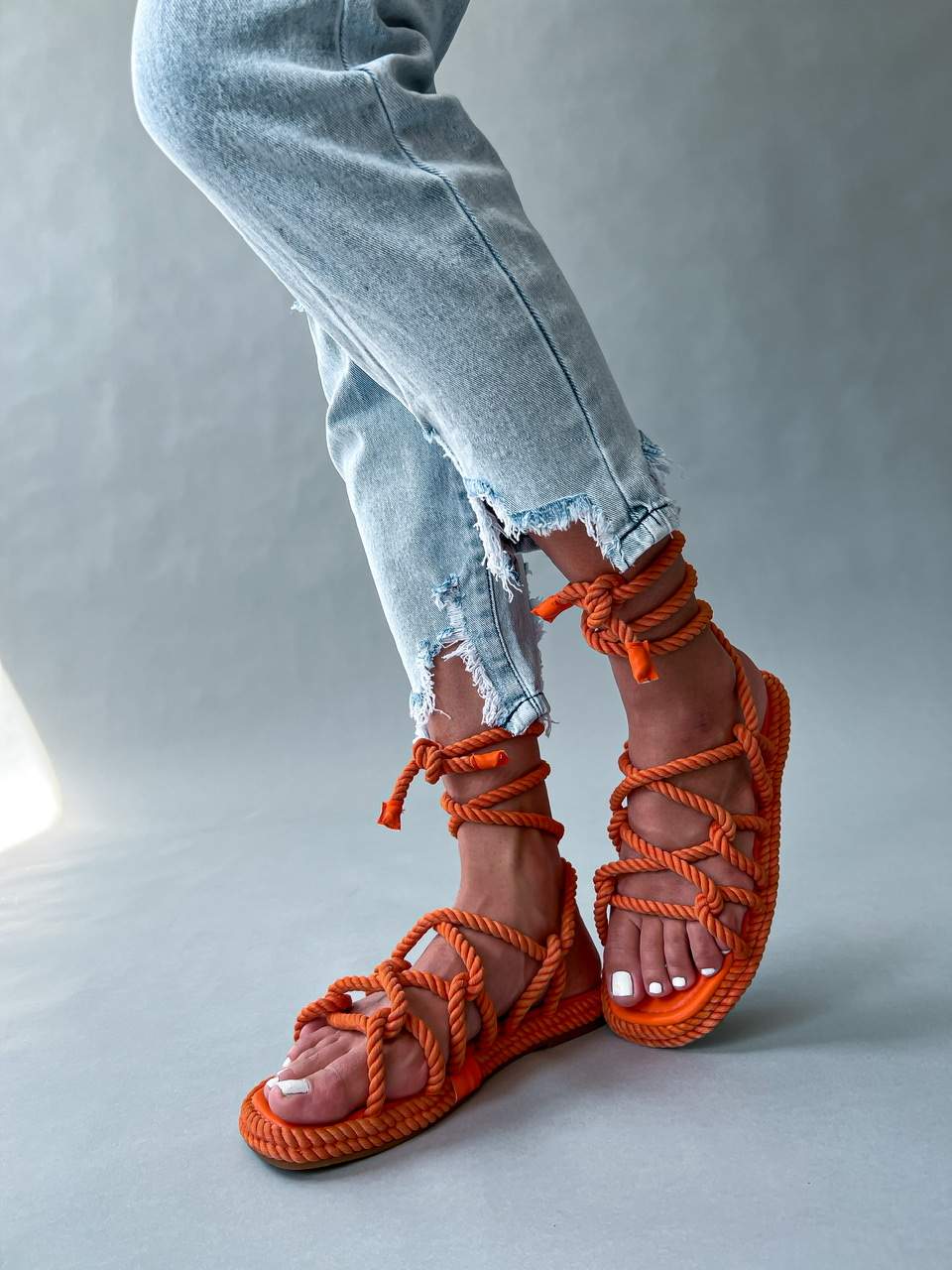 Oranžové sandále DELFFI