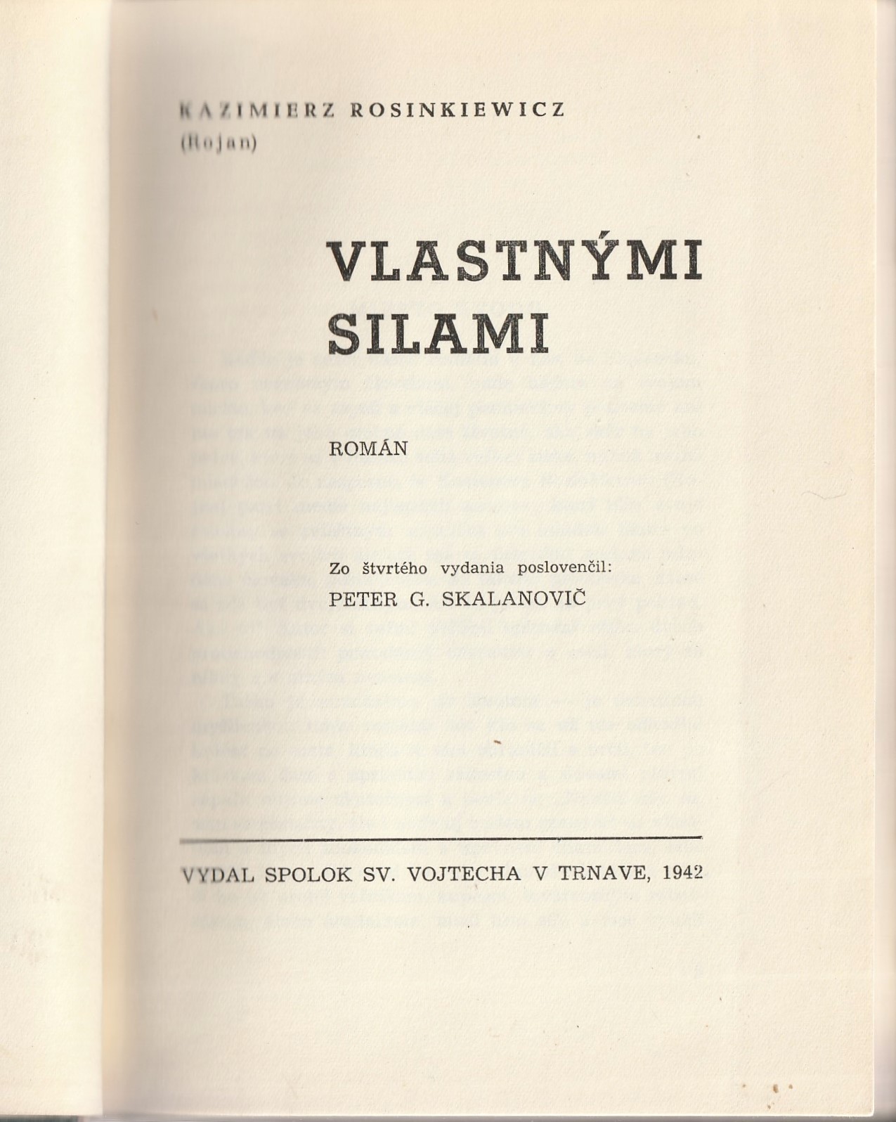 Rosinkiewicz Kazimierz - Vlastnými silami