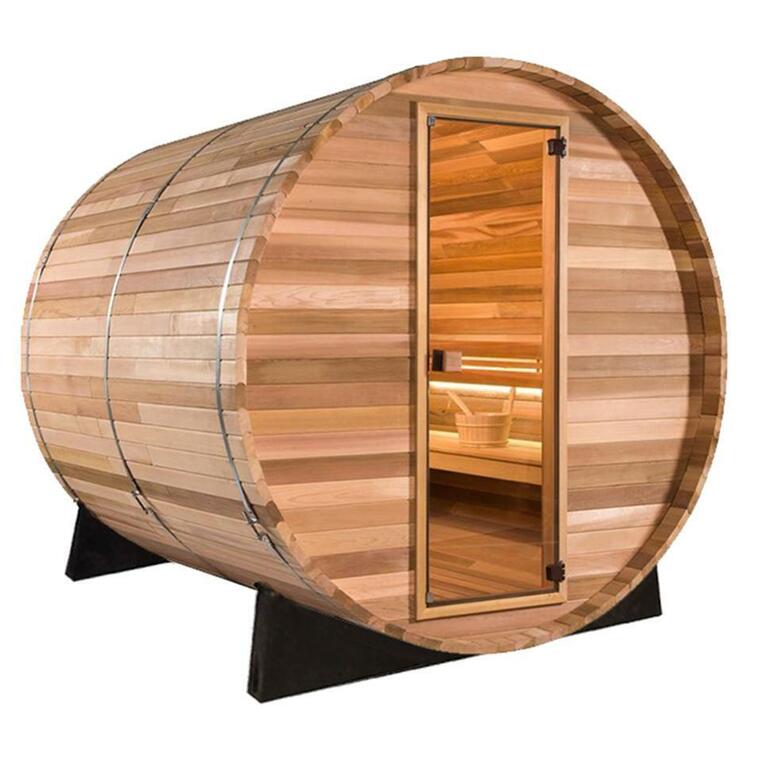 Exteriér vonkajšej sudovej sauny 21