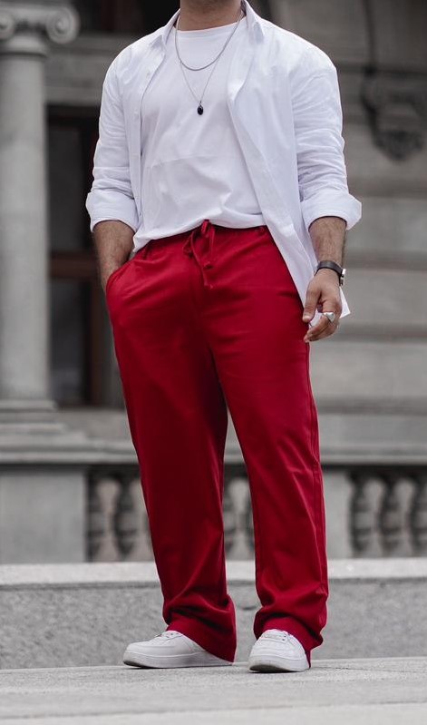 Trousers - Red