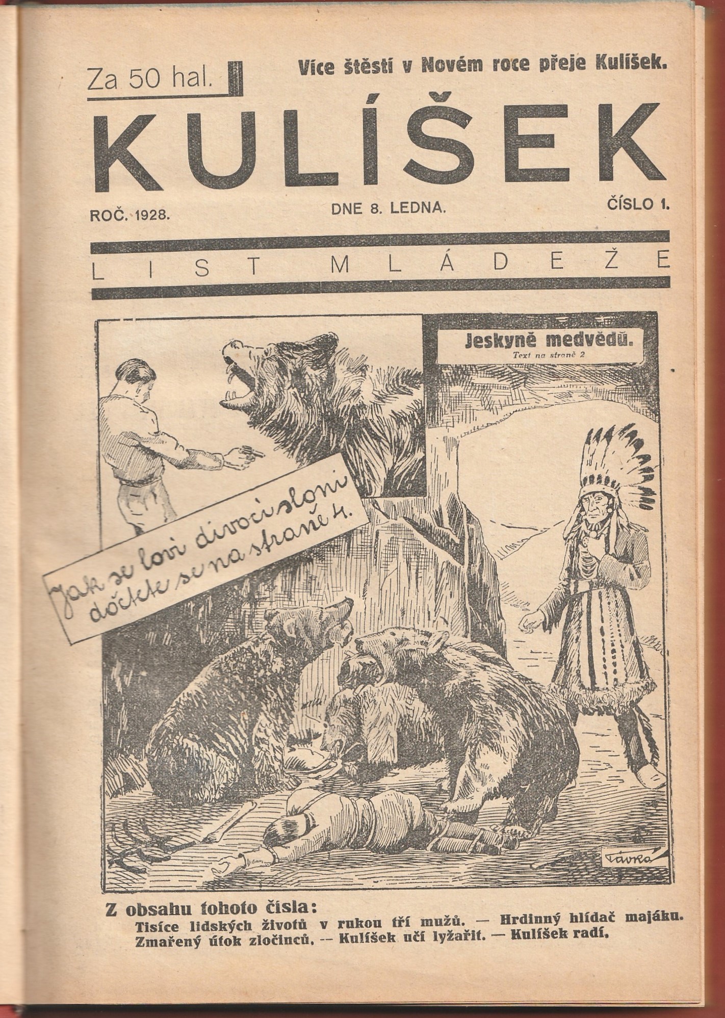 Kulíšek - Komplet zviazaný ročník 1928 /26. čísiel/