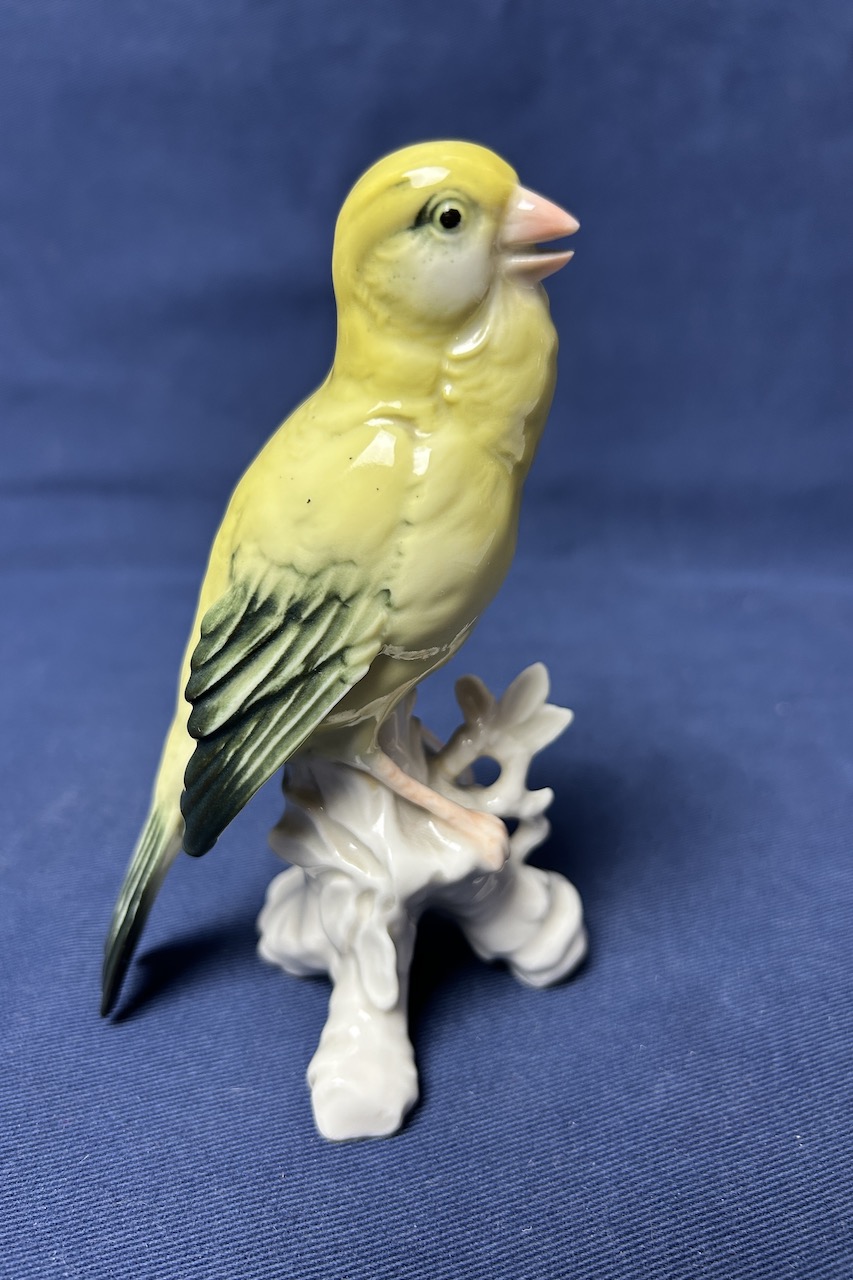 Porcelánový vták Kanárik/Canary bird Karl Ens