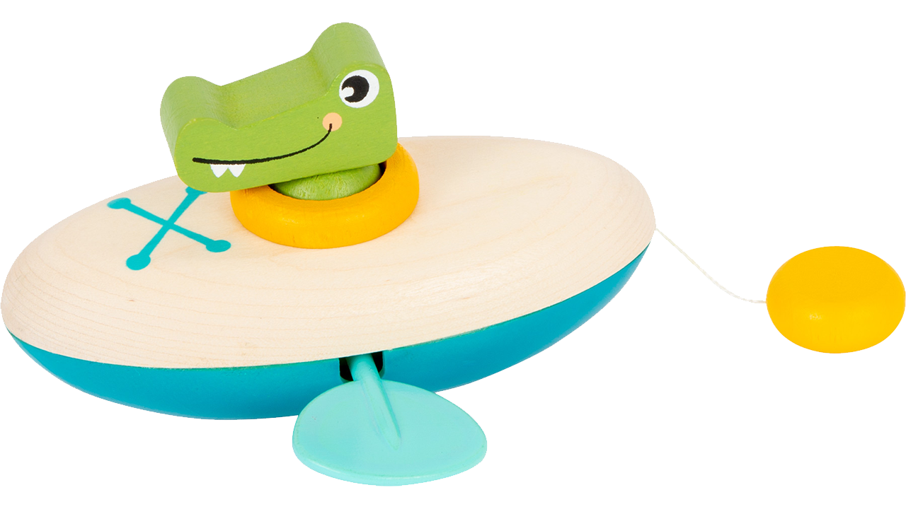 Vodná hračka krokodíl kanoe