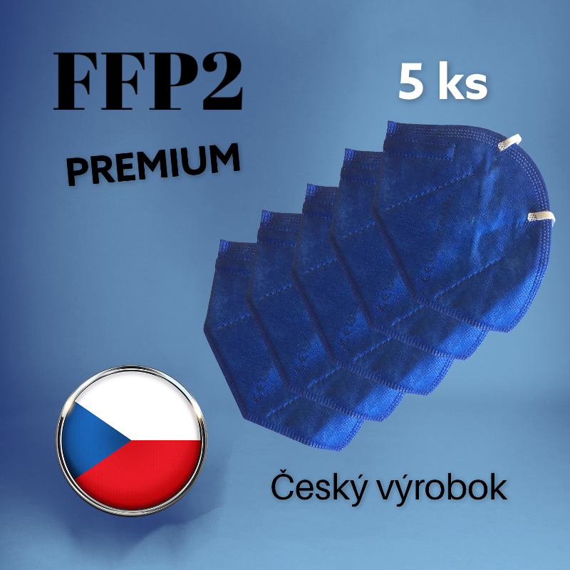 Respirátor FFP2 Premium modrý