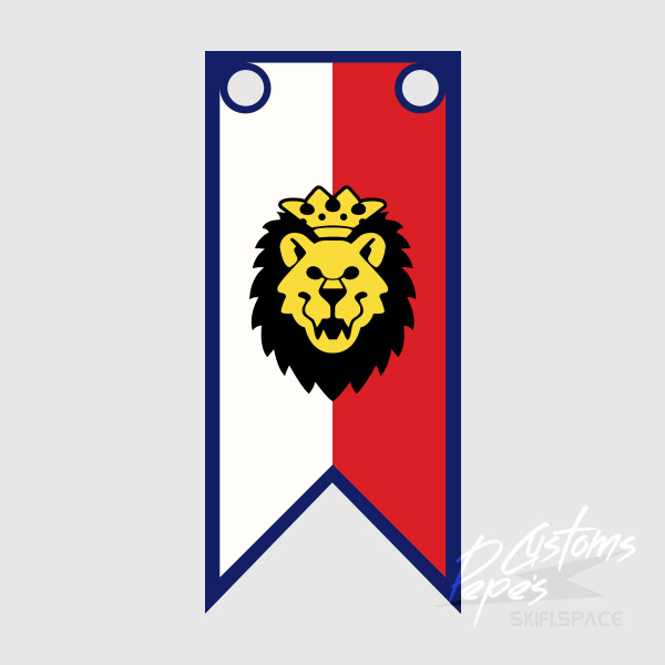 Printed Banner LONG 14 (leo) BLUE