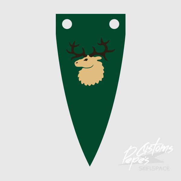 Printed Banner LONG 5 (forest) DARK GREEN