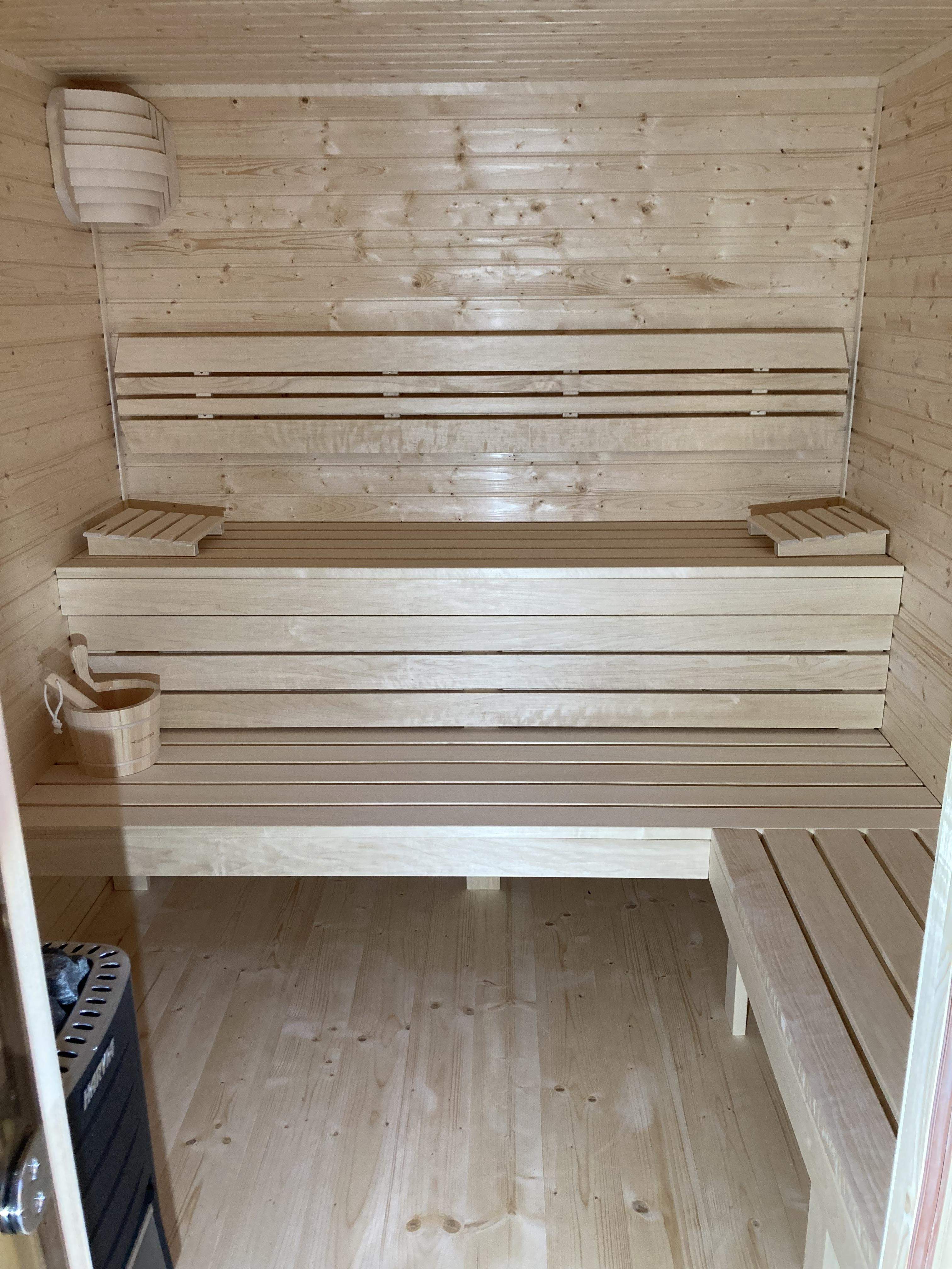 Kvalitná sauna z prírodných materiálov pre dokonalú relaxáciu.