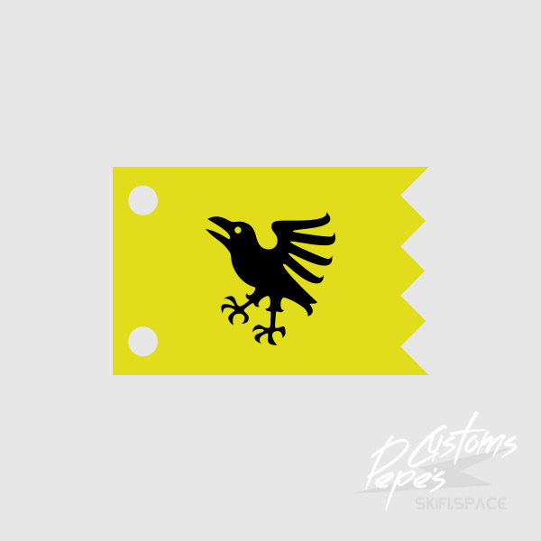 FLAG doublesided 3 (crow) YELLOW