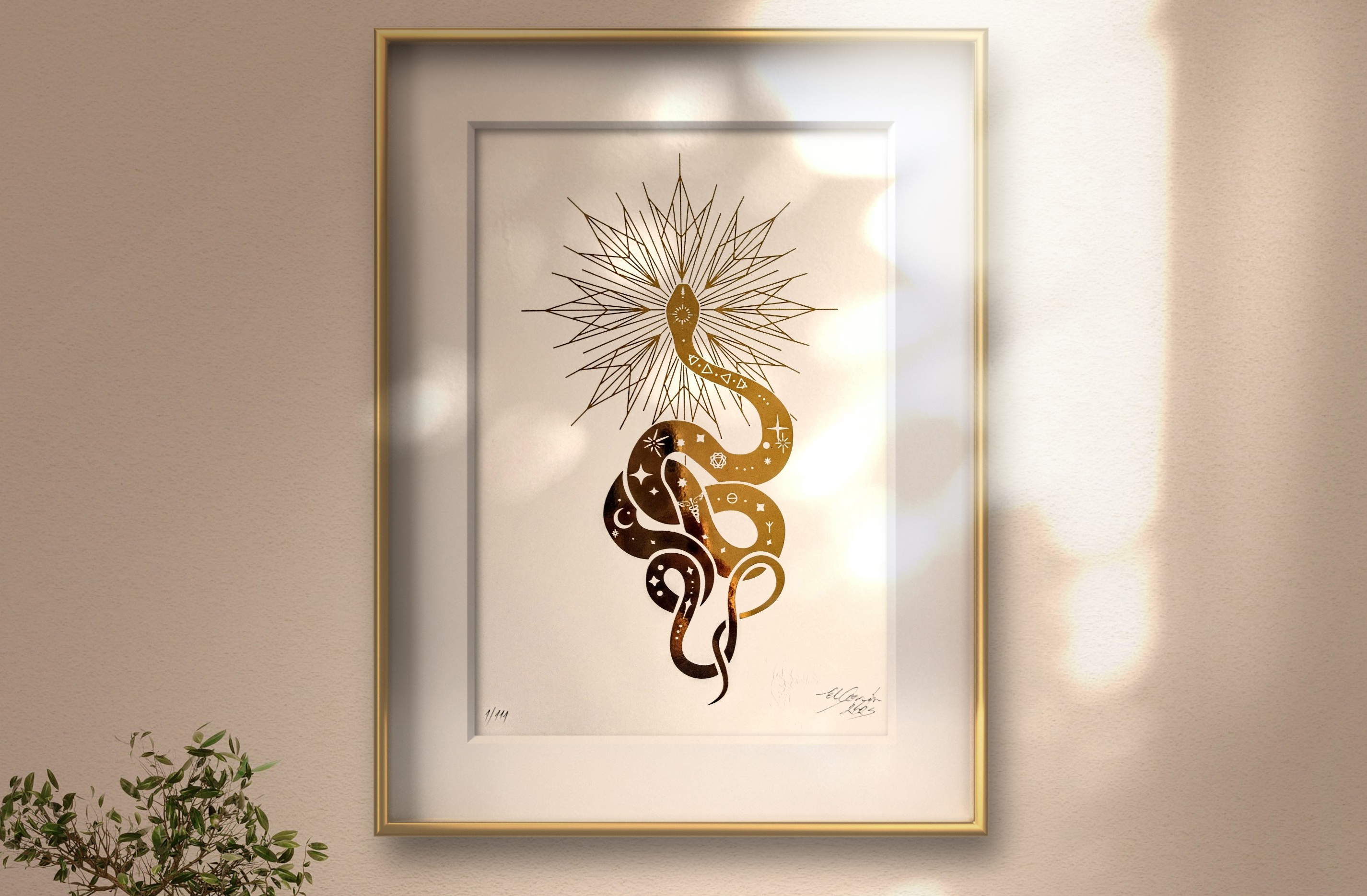 Grafika "Spirituálny sprievodca biely had"