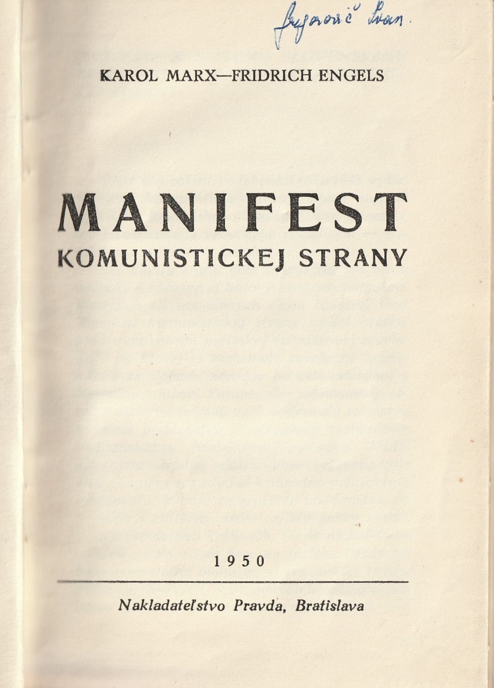 Engels F., Marx K. - Manifest komunistickej strany