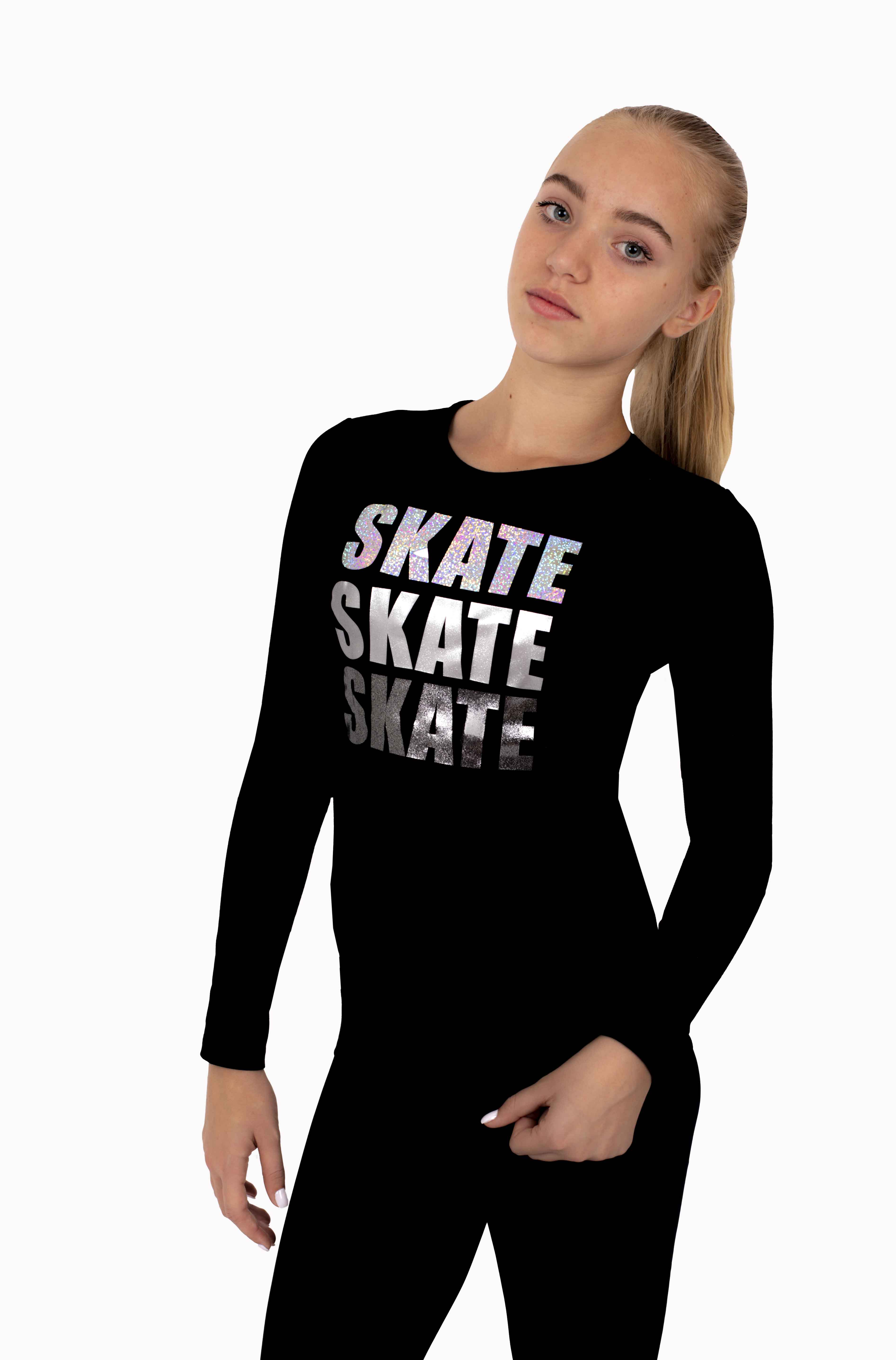 Tričko s dlhými rukávmi Skate skate skate