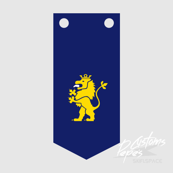 Printed Banner LONG 12 (lion) BLUE