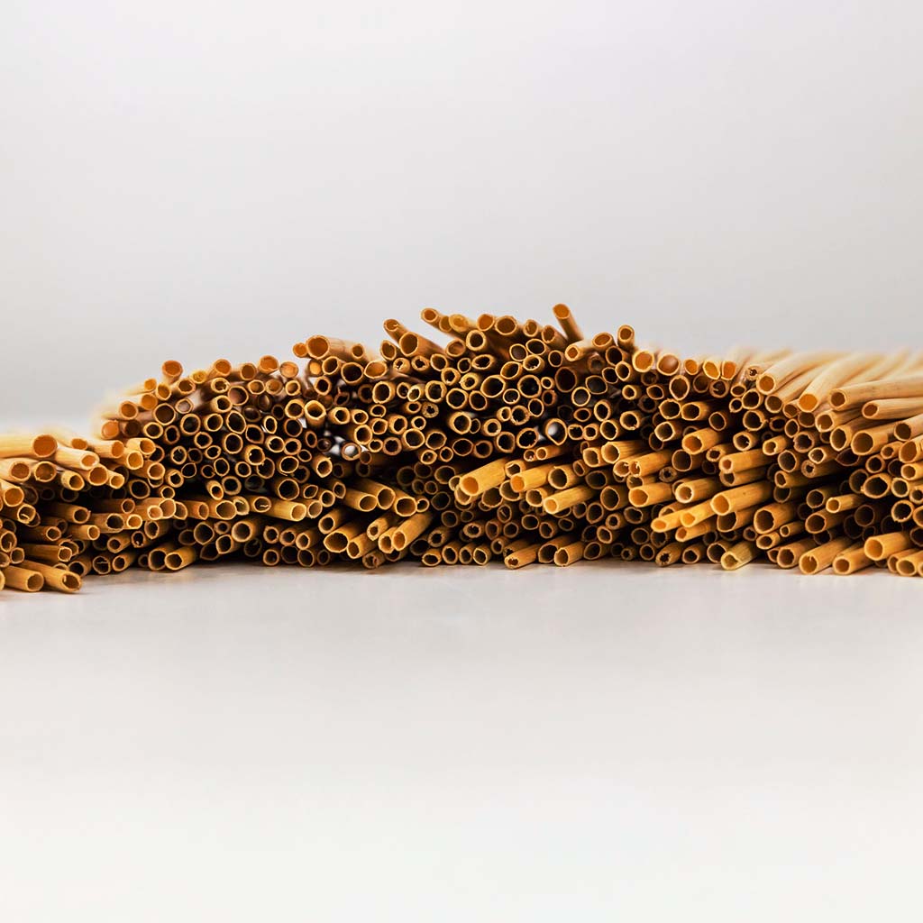 Rovné slamky z prírodnej pšenice (215mm x4-7mmx 0.1mm)