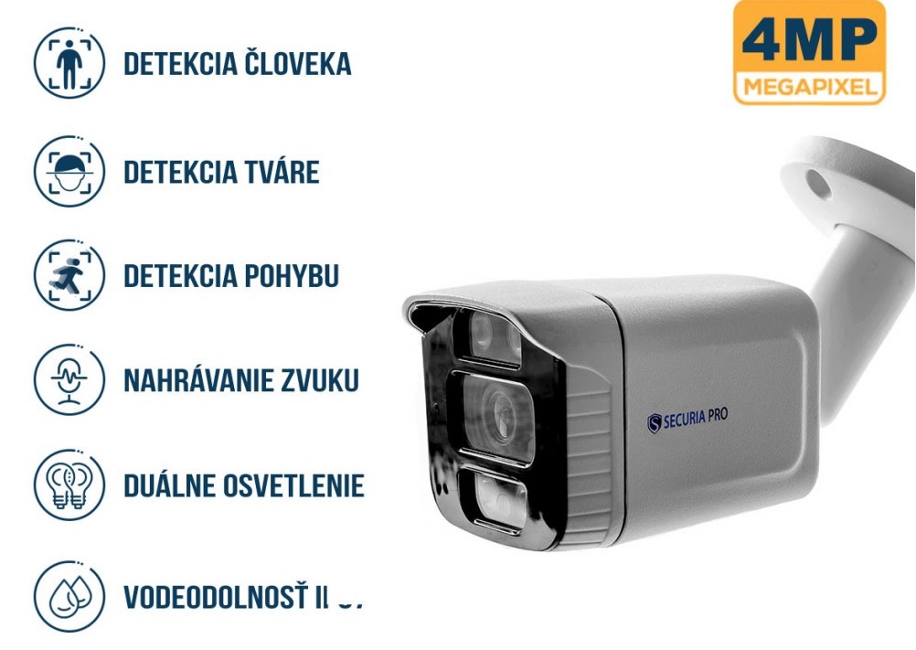 Securia Pro kamerový systém NVR2CHV4S-W smart, biely